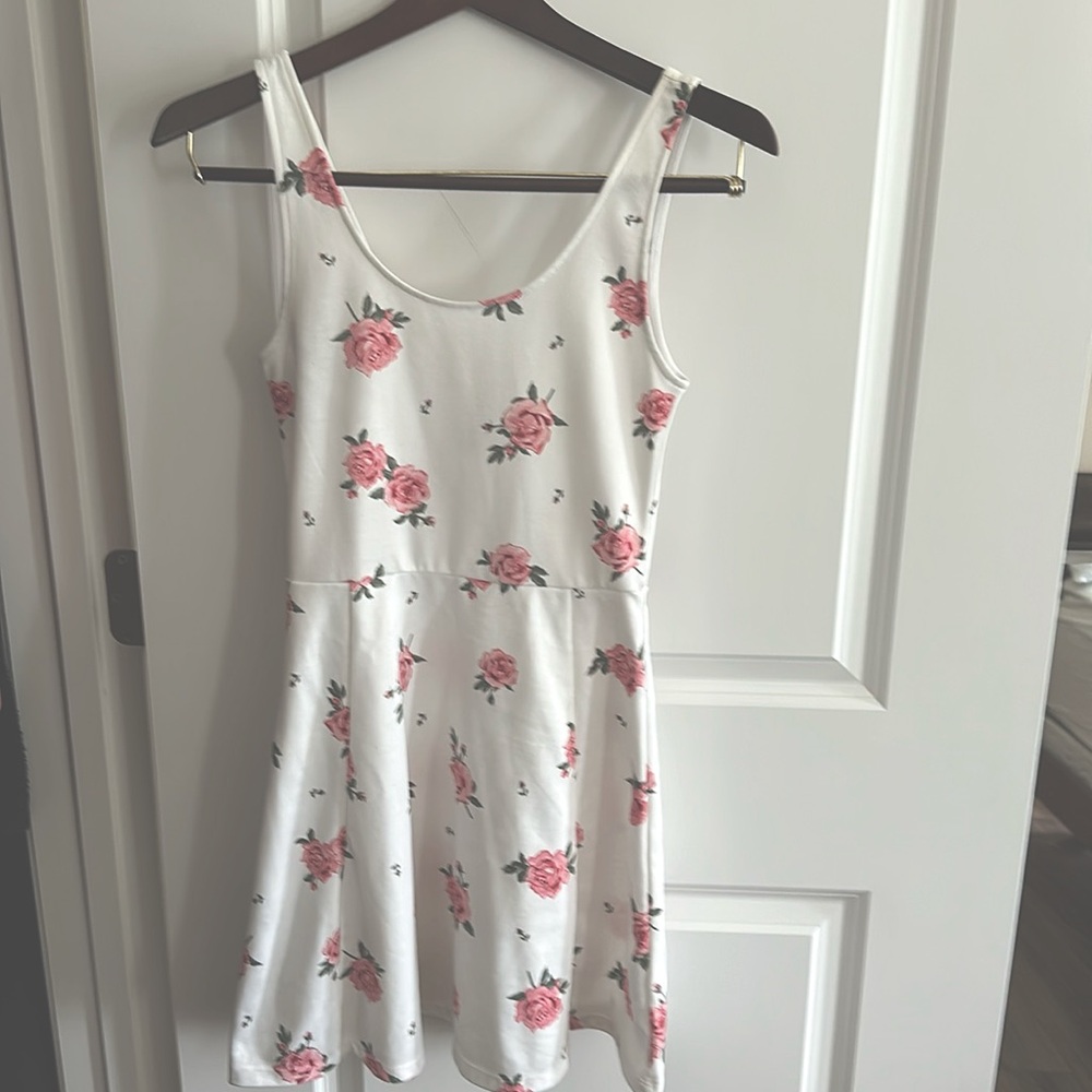 Junior Floral tank dress